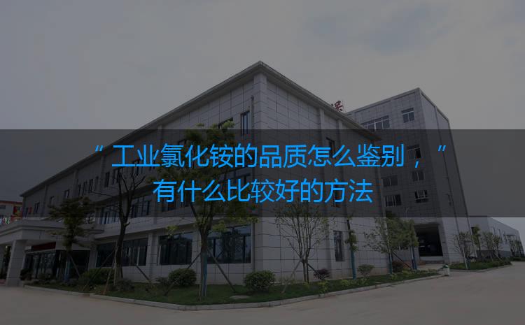 工業(yè)氯化銨的品質怎么鑒別，有什么比較好的方法嗎？