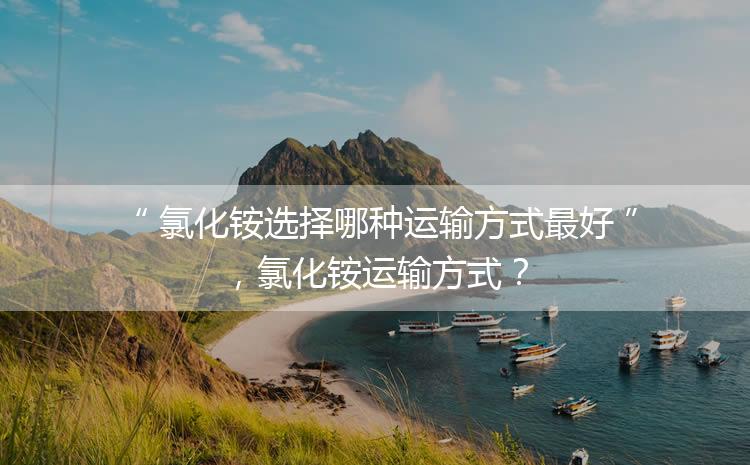 氯化銨選擇哪種運(yùn)輸方式最好，氯化銨運(yùn)輸方式？