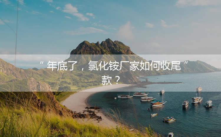 年底了，氯化銨廠家如何收尾款？